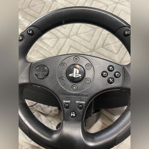 Play station 4 steering wheel and  pedals